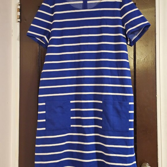 Gap Stretch Knit Shift Striped Dress - Picture 4 of 6
